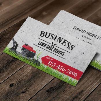 professional lawn care & landscaping  business card