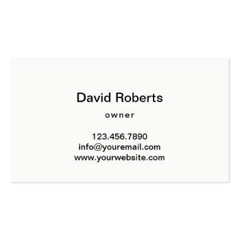 Small Professional Lawn Care & Landscaping Service Business Card Back View
