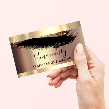 professional makeup artist eyelash unique modern business card