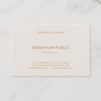 professional minimalist plain fashionable modern business card