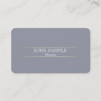 professional modern design grey gold elegant business card
