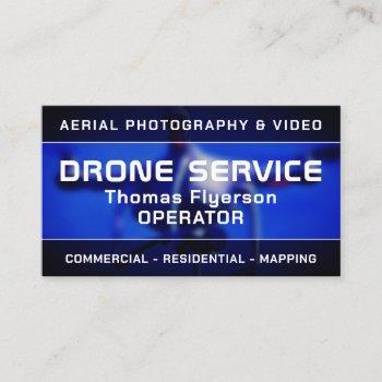 professional modern drone business card