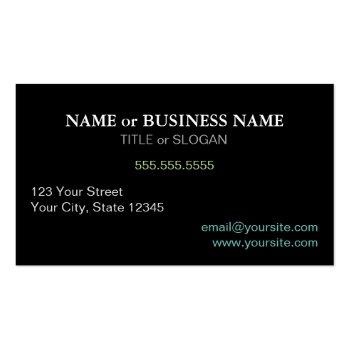 Small Professional Modern Elegant Cool Morning Business Card Back View