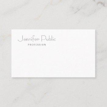 professional modern elegant simple template matte business card