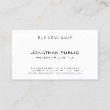 professional modern minimalist elegant template business card