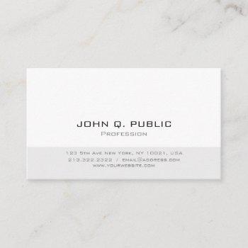 professional modern minimalistic simple design business card