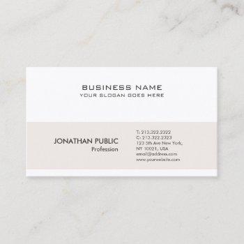 professional modern minimalistic sophisticated business card