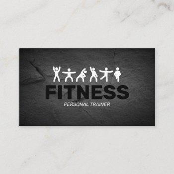 professional personal trainer fitness business card