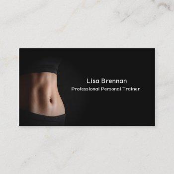 professional personal trainer fitness sport business card