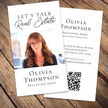 professional photo real estate business card