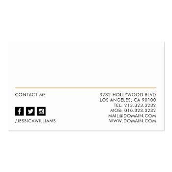 Small Professional Photo Real Estate Business Card Back View