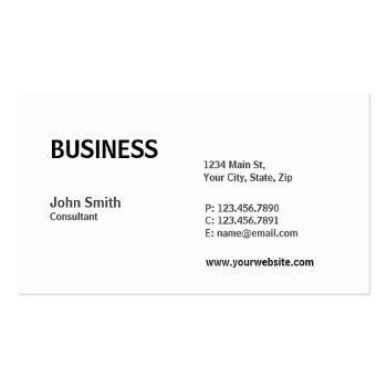 Small Professional Plain Elegant Modern Computer Repair Business Card Front View