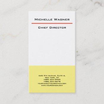 professional plain minimalist modern elegant business card