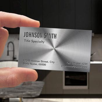 professional plain sliver radial metallic look business card magnet