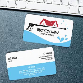 professional pressure washing power  masculine  bu business card