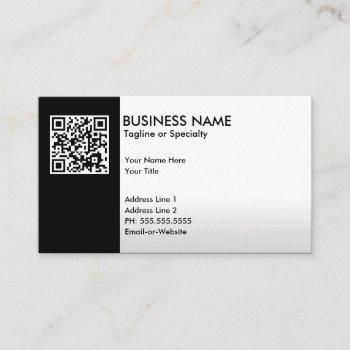 professional qr code business card