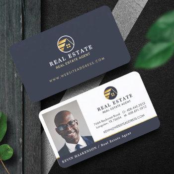 professional real estate | photo layout horizontal business card