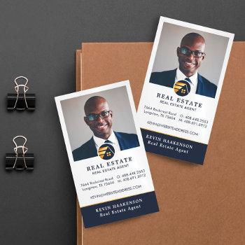 professional real estate | photo layout vertical business card magnet