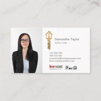 professional realtor real estate add photo key bus business card