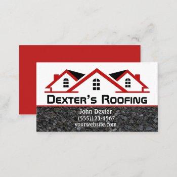 professional roofing company construction  busines business card