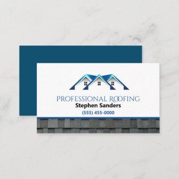 professional roofing shingles construction   business card