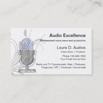 professional voice actor business cards