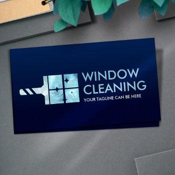 professional window cleaning services business card