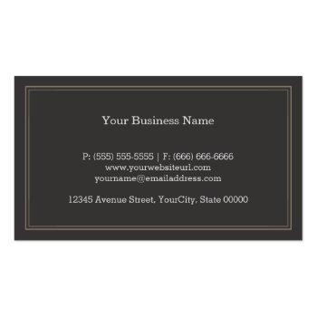 Small Professional Writer Editor Author - Beige Linen Business Card Back View