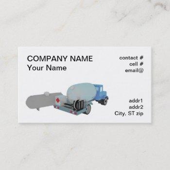 propane tank and truck business card