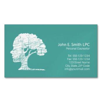 psychologist personal counselor, therapist business card magnet