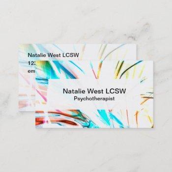psychotherapist counseling services business card