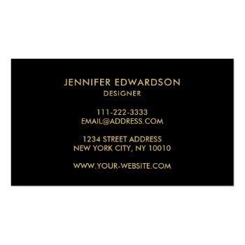 Small Purple Amethyst Gemstone Crystal Professional Business Card Back View