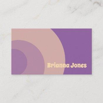 purple business card