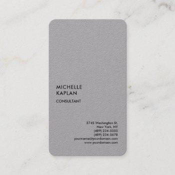qr code grey modern professional exclusive business card