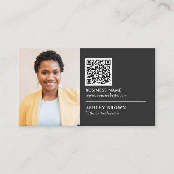 qr code professional networking real estate agent  business card