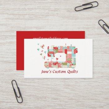 quilter sewing machine business cards