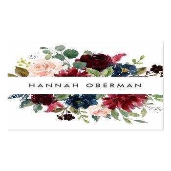 Small Radiant Bloom | Floral Square Business Card Front View
