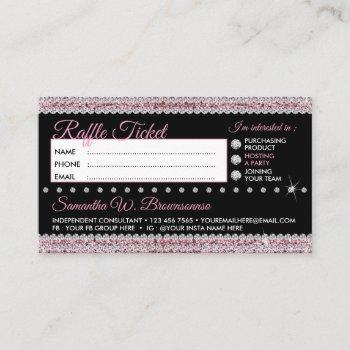 raffle five dollar jewelry bling business card