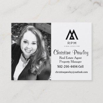 real estate agent business card
