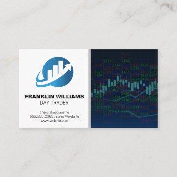 real estate agent logo | day trading stocks business card