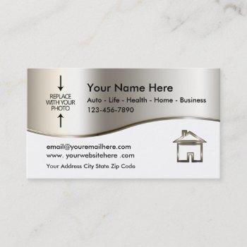 real estate agent photo template business card