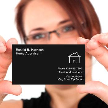 real estate home appraiser business card