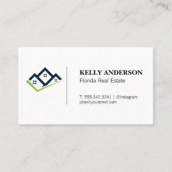 real estate icon business card