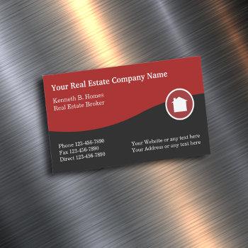 real estate industry theme business card magnet