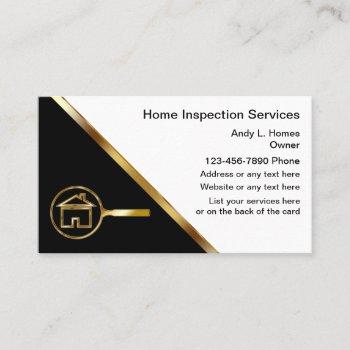 real estate inspector business cards