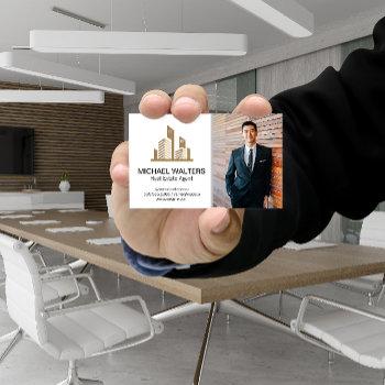 real estate logo | custom picture | business man business card