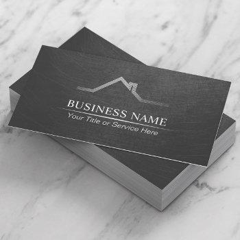 real estate professional dark gray realtor business card