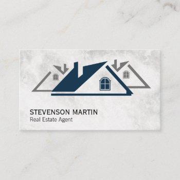 real estate roof top business card