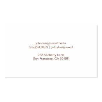 Small Realtor | Commercial Private Properties Business Card Back View