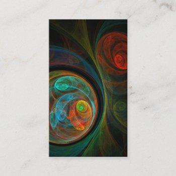 rebirth blue abstract art business card